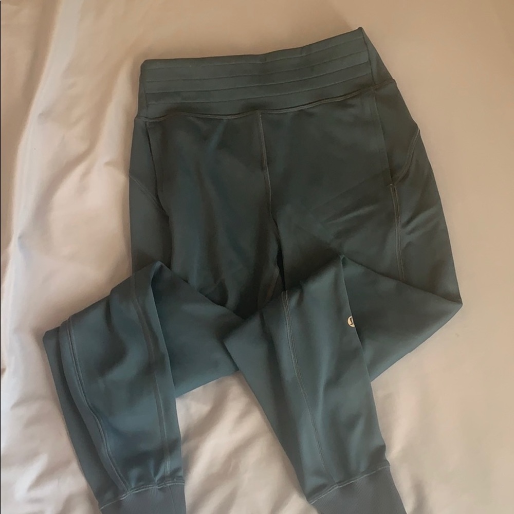 Size 2 teal lululemon joggers